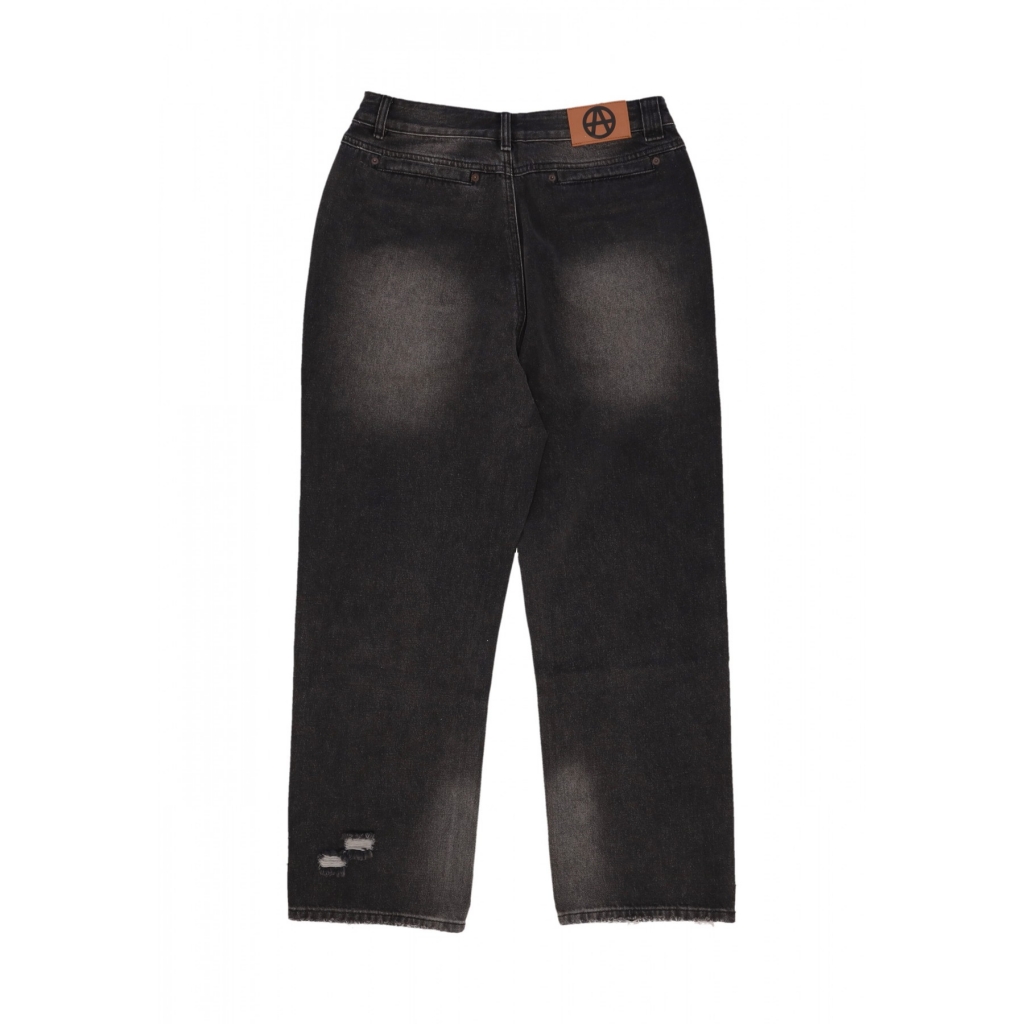 jeans uomo loose straight denim pants DARK BLUE