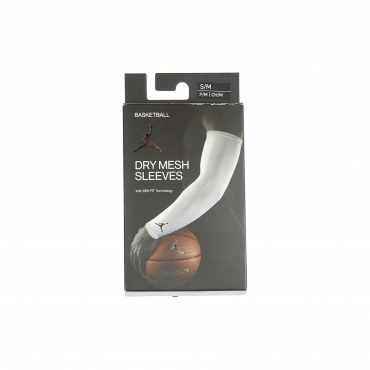 manica da basket uomo jordan shooter sleeves WHITE/BLACK