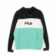 felpa leggera cappuccio uomo analu blocked hoody BISCAY GREEN/BLACK/BRIGHT WHITE