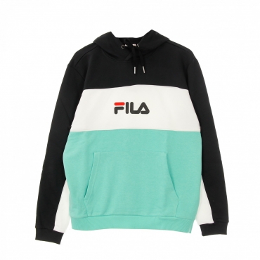 felpa leggera cappuccio uomo analu blocked hoody BISCAY GREEN/BLACK/BRIGHT WHITE