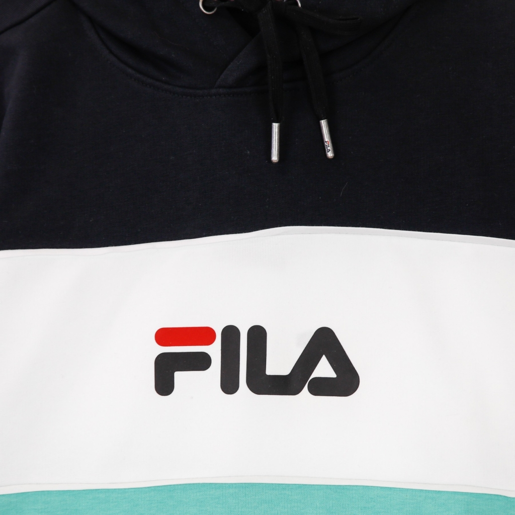 felpa leggera cappuccio uomo analu blocked hoody BISCAY GREEN/BLACK/BRIGHT WHITE