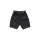 pantalone corto uomo canvas acid shorts BLACK