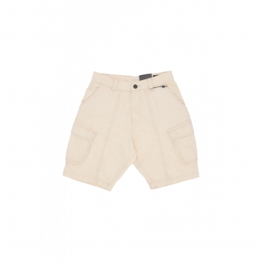 pantalone corto uomo canvas acid shorts VINTAGE WHITE