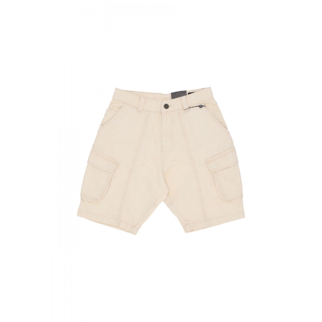 pantalone corto uomo canvas acid shorts VINTAGE WHITE