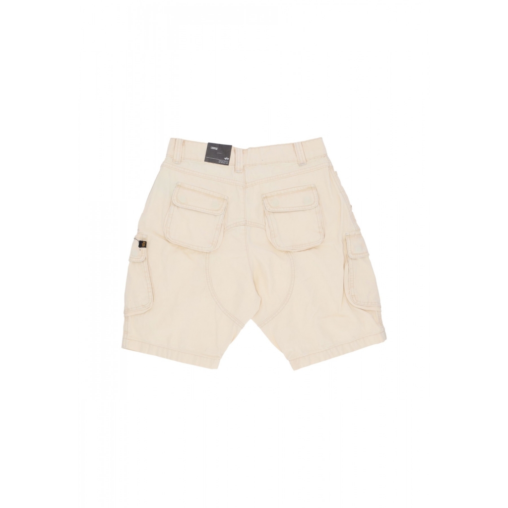 pantalone corto uomo canvas acid shorts VINTAGE WHITE