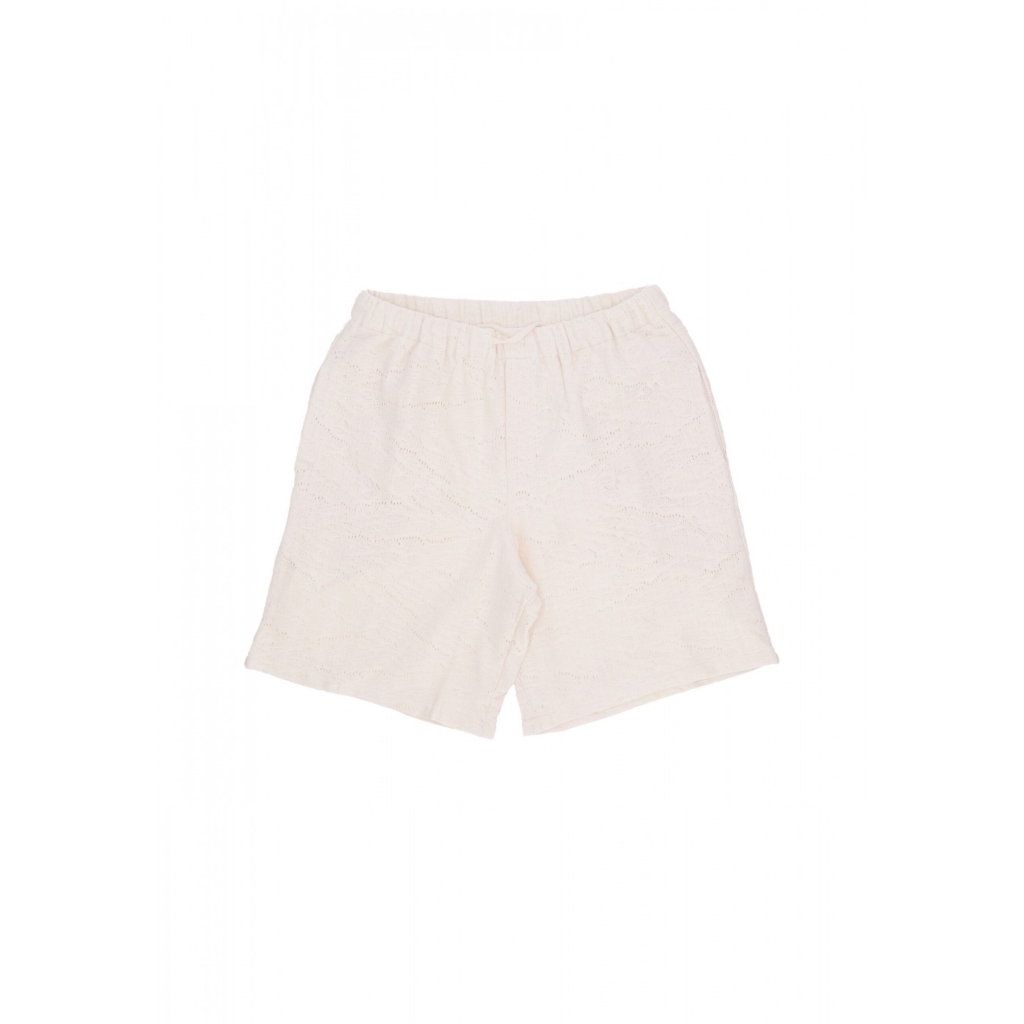 pantalone corto uomo crochet short CREAM