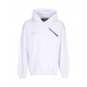 felpa leggera cappuccio uomo nymph hoodie WHITE
