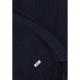 camicia manica corta uomo crochet knit button shirt NAVY
