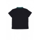 polo manica corta uomo logo collar tee BLACK/GREEN