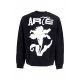 felpa leggera girocollo uomo flower crewneck BLACK