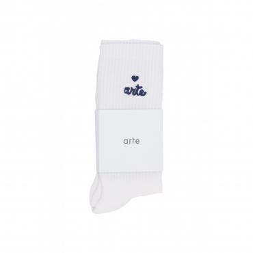 calza media uomo heart logo socks WHITE