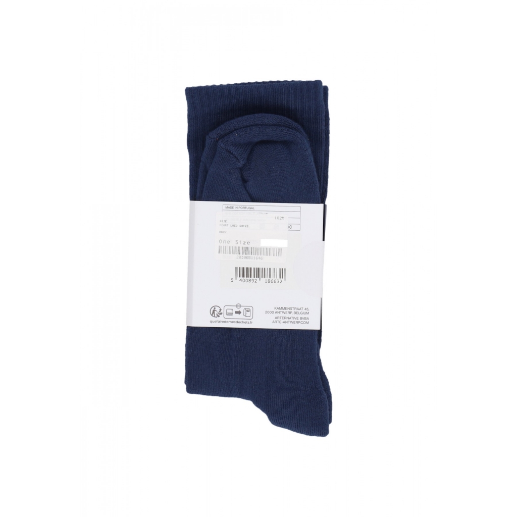 calza media uomo heart logo socks NAVY