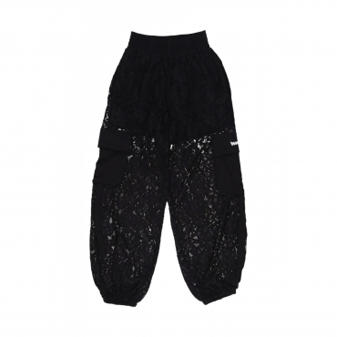pantalone lungo donna w lace pant BLACK