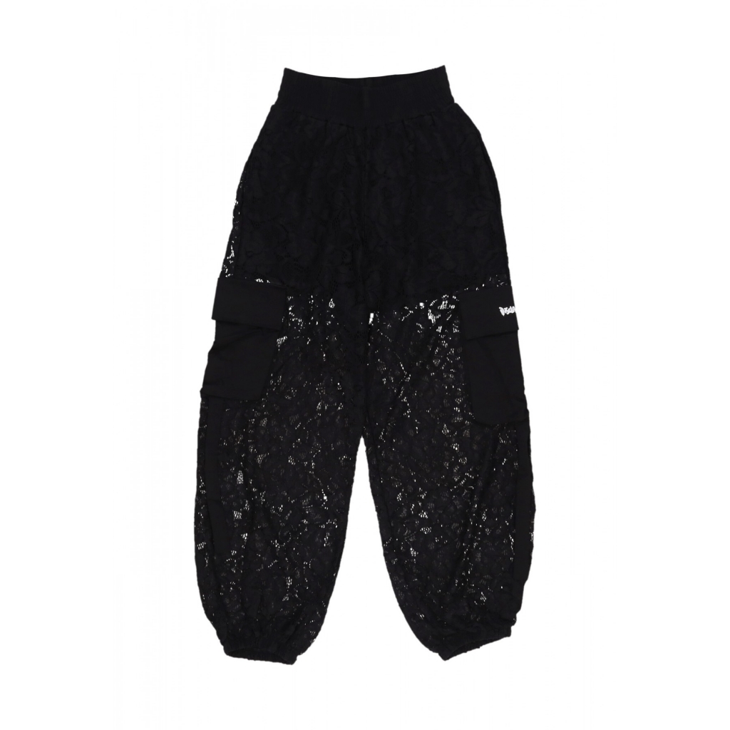 pantalone lungo donna w lace pant BLACK