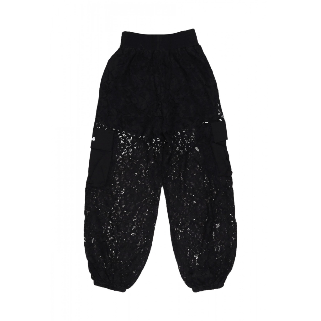 pantalone lungo donna w lace pant BLACK