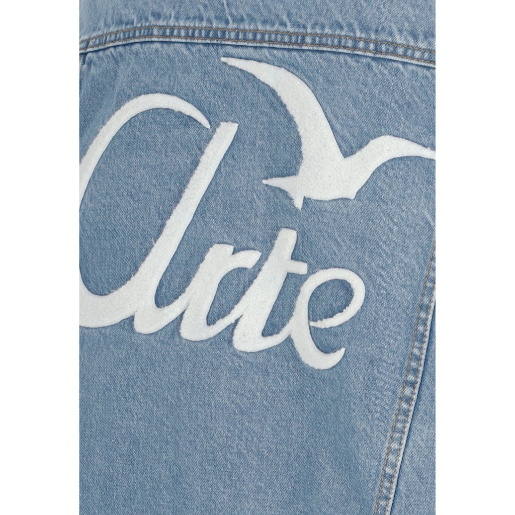 giubbotto jeans uomo bird back jacket BLEACH