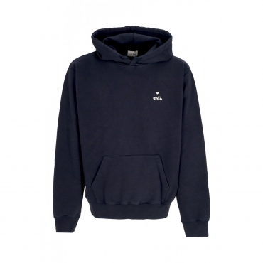 felpa leggera cappuccio uomo heart logo hoodie NAVY