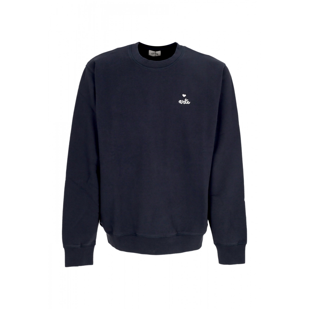 felpa leggera girocollo uomo heart crewneck NAVY