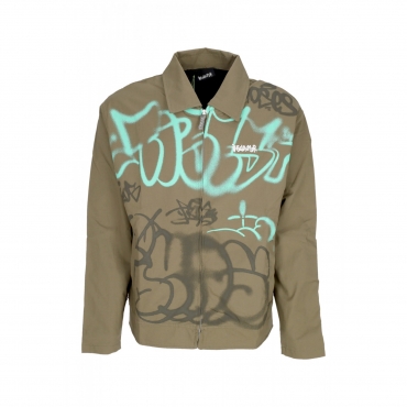 giubbotto uomo logo jacket SAGE GREEN