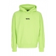 felpa leggera cappuccio uomo mini logo hoodie LIME