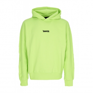 felpa leggera cappuccio uomo mini logo hoodie LIME