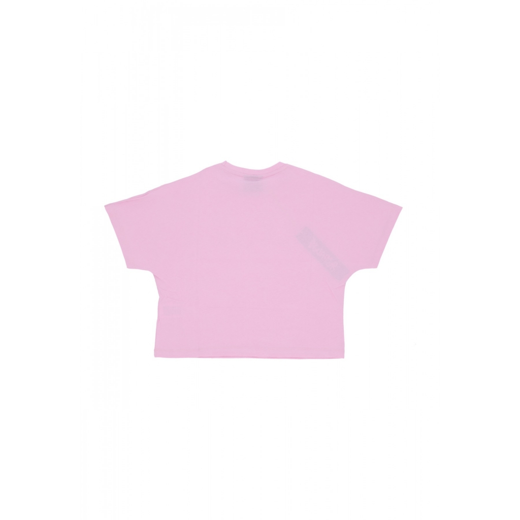 maglietta corta donna w big logo crop tee PINK/ST FUCHSIA