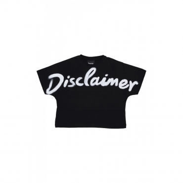 maglietta corta donna w big logo crop tee BLACK/ST WHITE