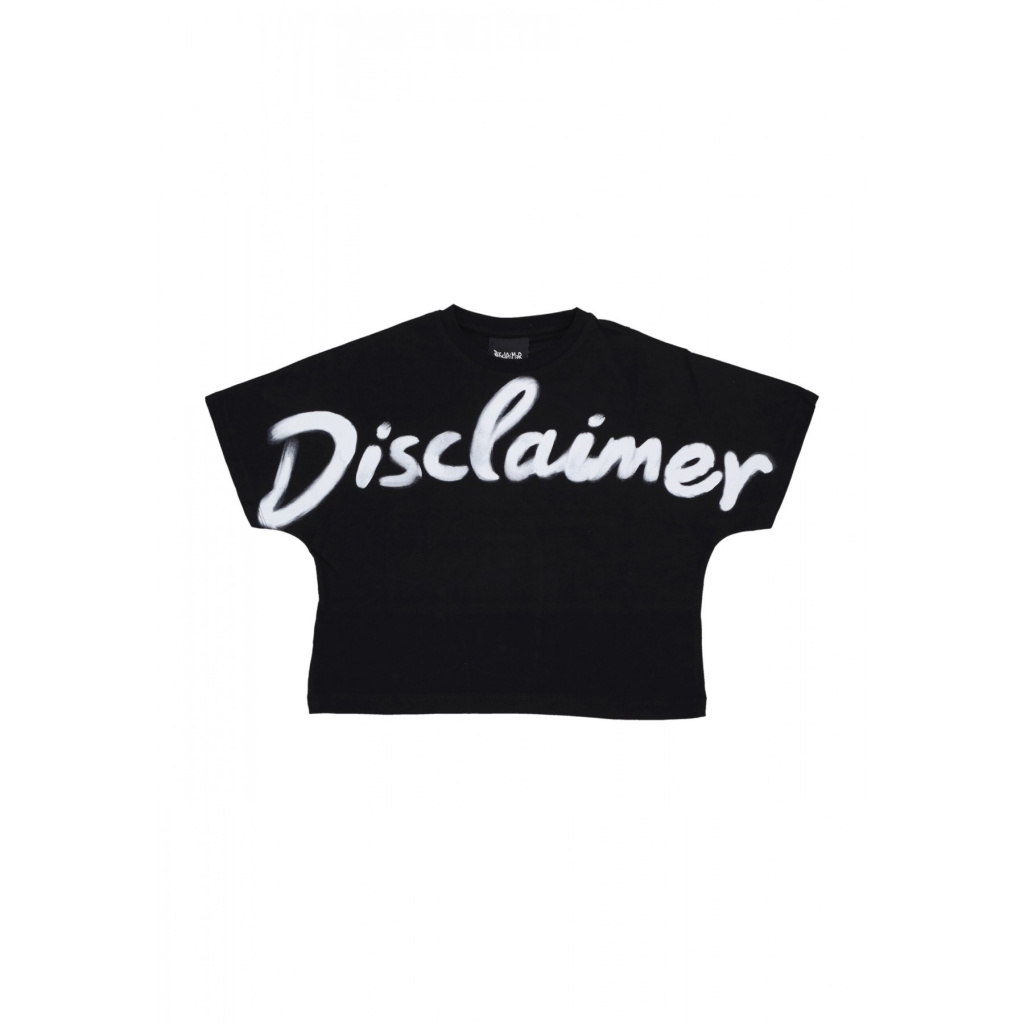 maglietta corta donna w big logo crop tee BLACK/ST WHITE
