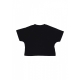 maglietta corta donna w big logo crop tee BLACK/ST WHITE
