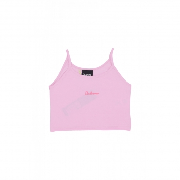 canotta corta donna w logo crop tank PINK/ST FUCHSIA