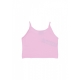 canotta corta donna w logo crop tank PINK/ST FUCHSIA