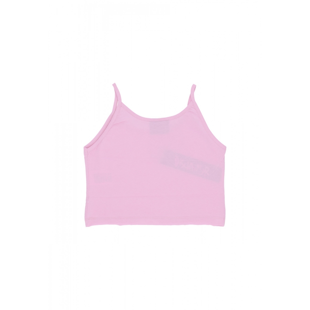 canotta corta donna w logo crop tank PINK/ST FUCHSIA