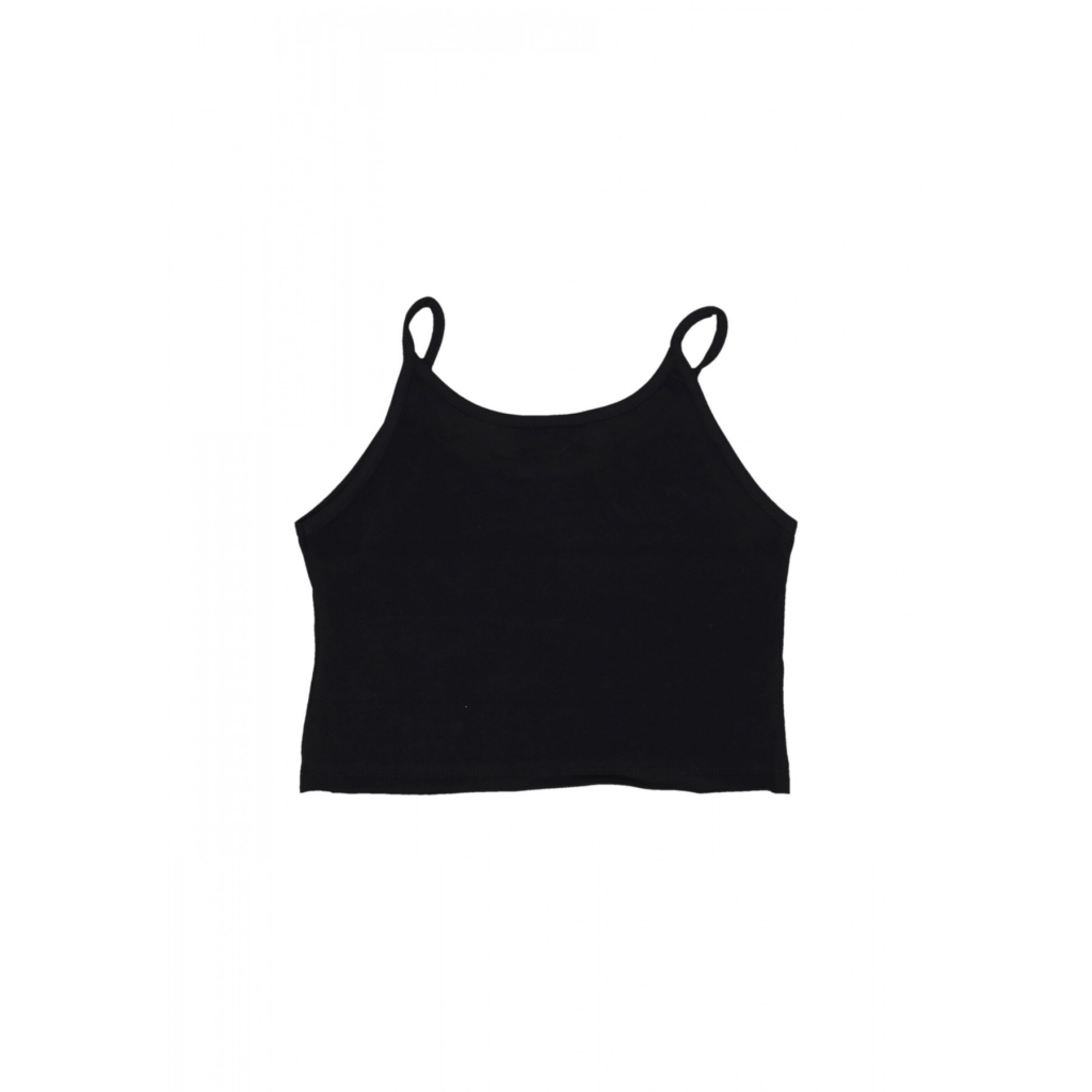 canotta corta donna w logo crop tank BLACK/ST WHITE