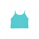 canotta corta donna w logo crop tank MINT/ST FUCHSIA