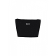 top donna w strass essential logo top BLACK