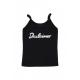 canotta donna w logo tank BLACK/ST WHITE
