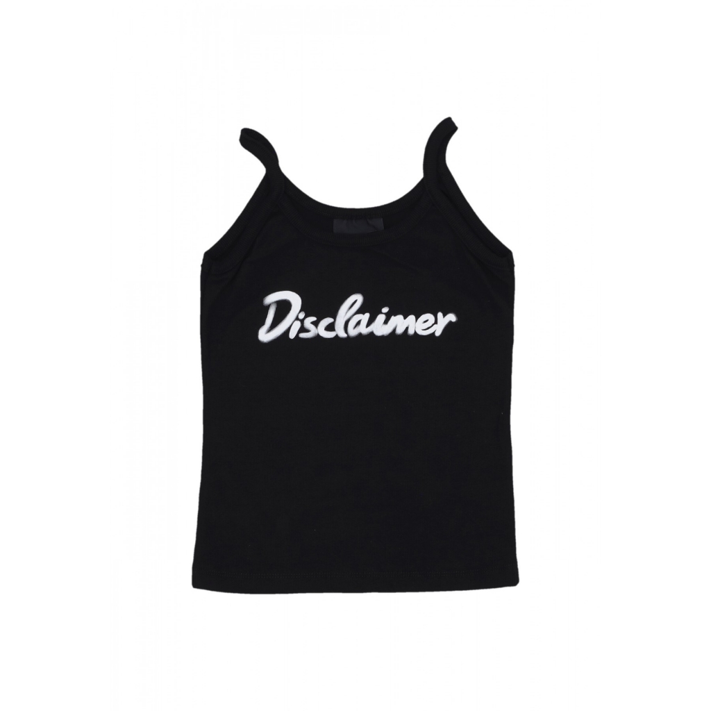 canotta donna w logo tank BLACK/ST WHITE