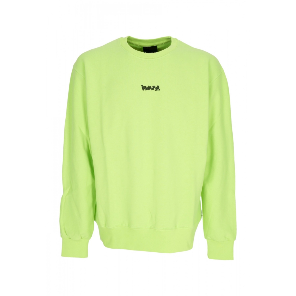 felpa leggera girocollo uomo logo crewneck LIME