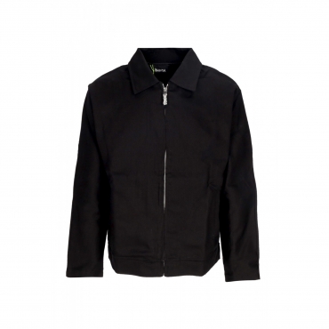 giubbotto uomo back logo jacket BLACK