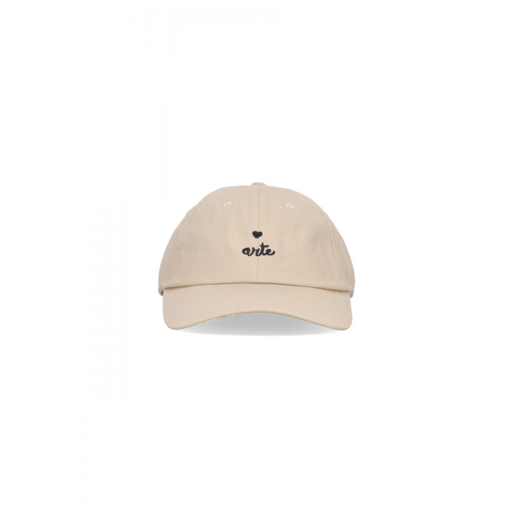 cappellino visiera curva uomo heart logo cap CREAM