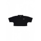 polo corta donna w polo logo BLACK/WHITE