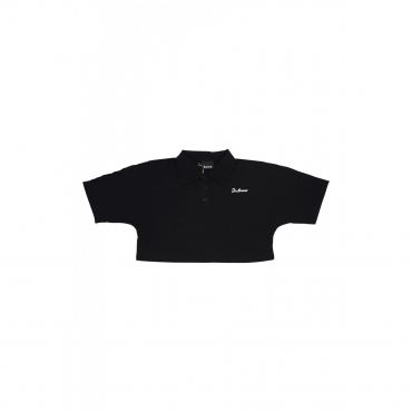 polo corta donna w polo logo BLACK/WHITE