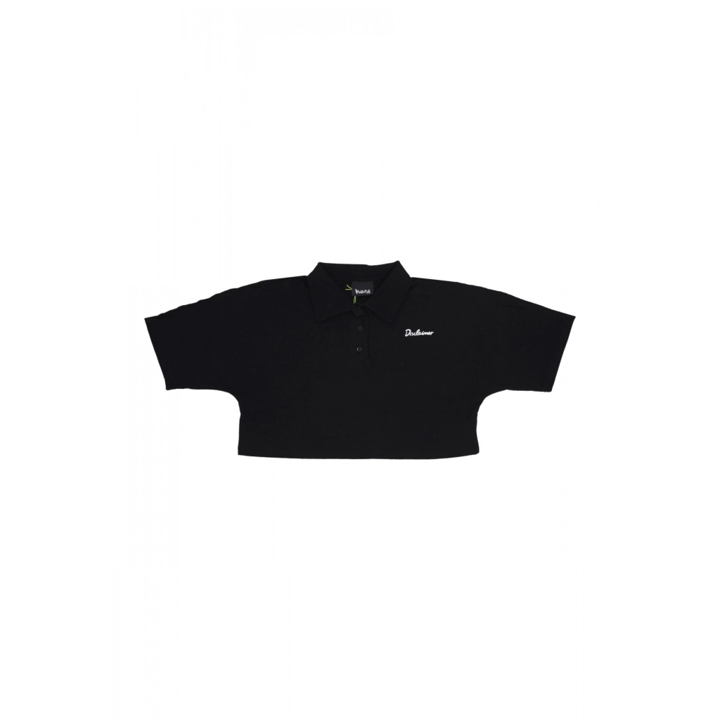 polo corta donna w polo logo BLACK/WHITE
