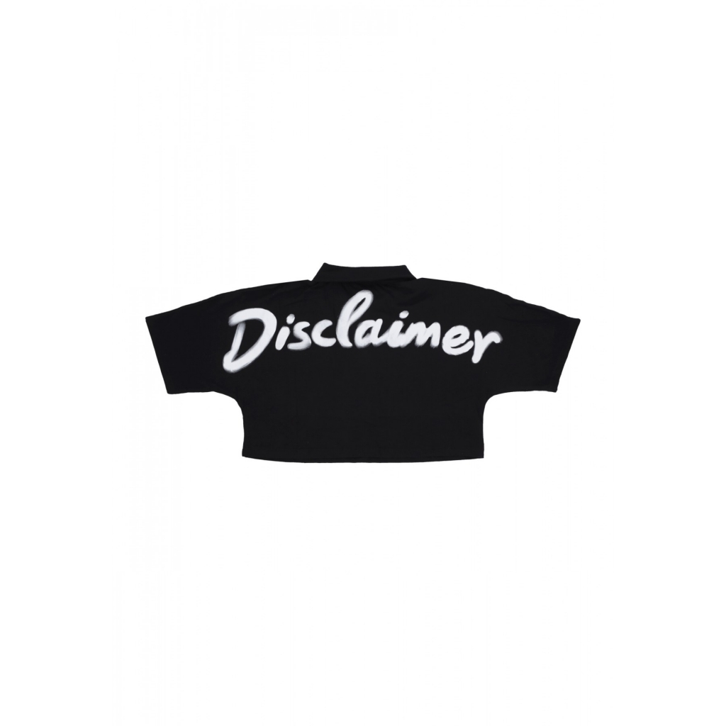 polo corta donna w polo logo BLACK/WHITE