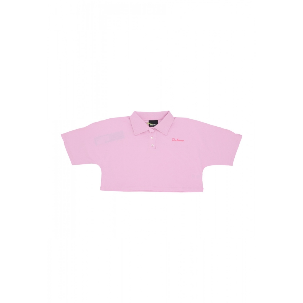 polo corta donna w polo logo PINK/FUCHSIA