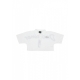 polo corta donna w polo logo WHITE/BLACK