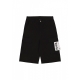 pantalone corto uomo logo short BLACK