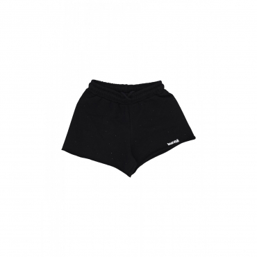 pantalone corto donna w mini logo short BLACK