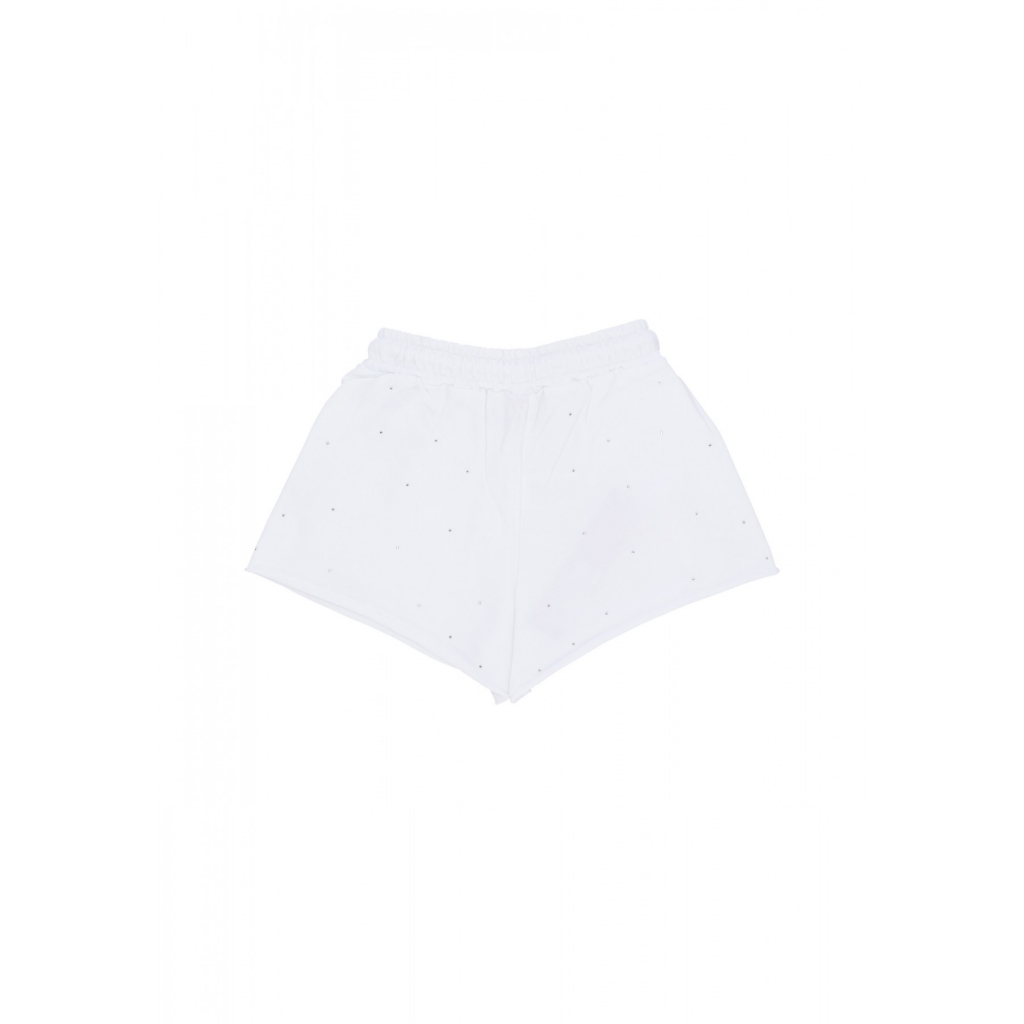 pantalone corto donna w mini logo short WHITE