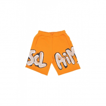 pantalone corto tuta uomo big logo short ORANGE/ST SAFARI